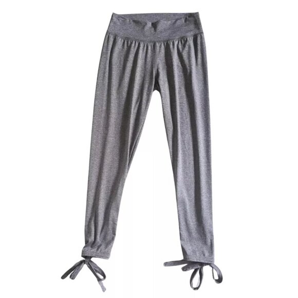 Simply Southern Women's size Small Sport Bow Leggings Capri Stretch Gray Lounge - Picture 1 of 4